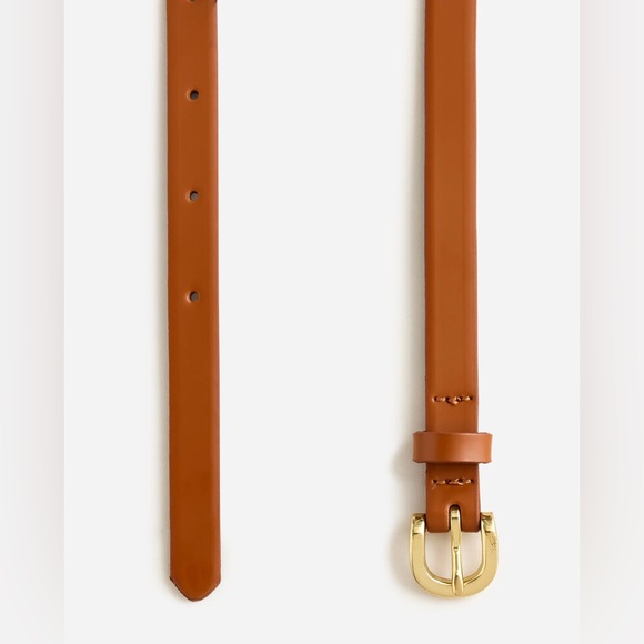 NWT J.Crew Skinny Italian Leather‎ Belt - Picture 2 of 3